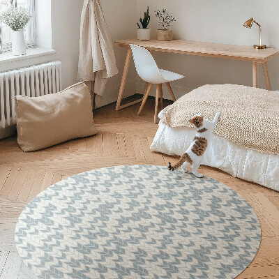 Kerek vinil szőnyeg Boho indiai nyíl minta