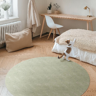 Kerek vinil szőnyeg Finom ágak és szirmok boho stílusban