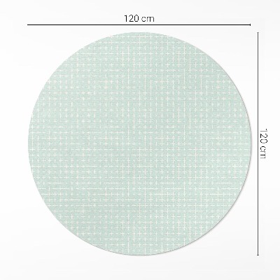 Kerek vinil szőnyeg Apró mozaik geometriai minta