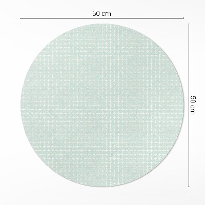 Kerek vinil szőnyeg Apró mozaik geometriai minta