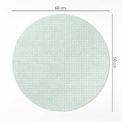 Kerek vinil szőnyeg Apró mozaik geometriai minta