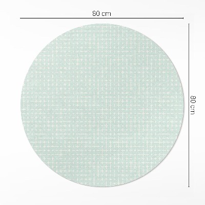 Kerek vinil szőnyeg Apró mozaik geometriai minta