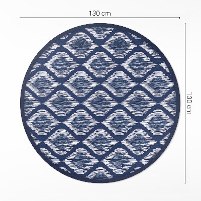 Kerek vinil szőnyeg Elegáns szövet utánzat minta