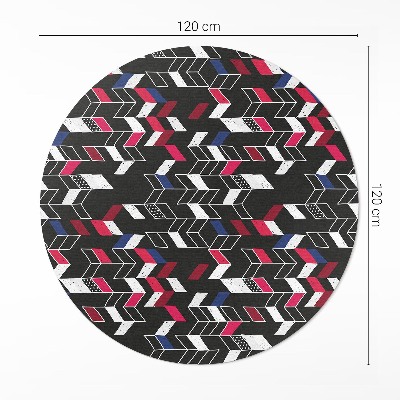 Kerek vinil szőnyeg Modern design divatos geometriai minta