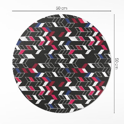 Kerek vinil szőnyeg Modern design divatos geometriai minta