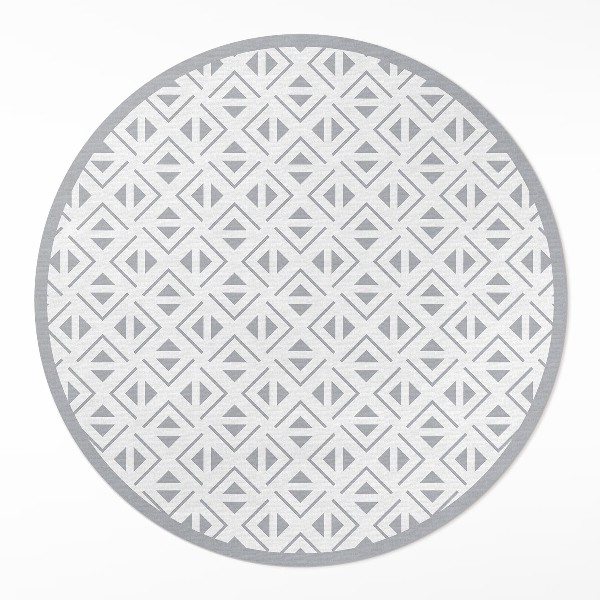 Kerek vinil szőnyeg Geometrikus minimalista minta