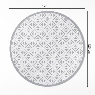 Kerek vinil szőnyeg Geometrikus minimalista minta