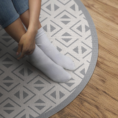 Kerek vinil szőnyeg Geometrikus minimalista minta