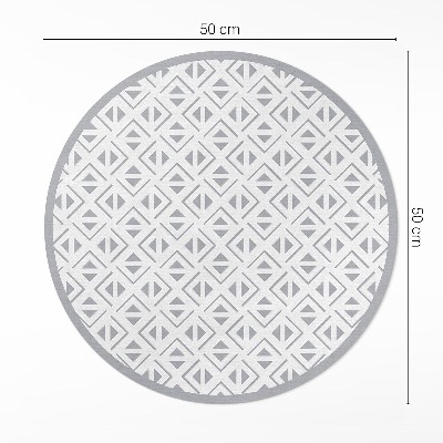 Kerek vinil szőnyeg Geometrikus minimalista minta