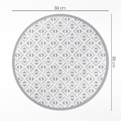 Kerek vinil szőnyeg Geometrikus minimalista minta