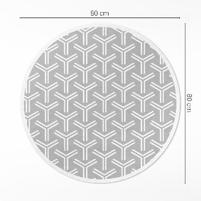 Kerek vinil szőnyeg Szabályos dekoratív minta