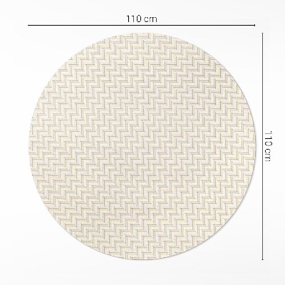Kerek vinil szőnyeg Apró parketta minimalista halszálka