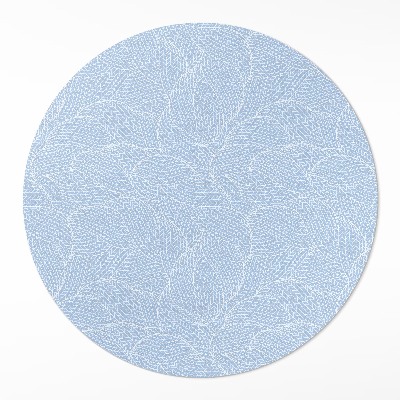 Kerek vinil szőnyeg Minimalista levelek divat minta