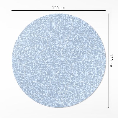 Kerek vinil szőnyeg Minimalista levelek divat minta