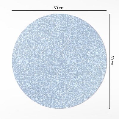 Kerek vinil szőnyeg Minimalista levelek divat minta