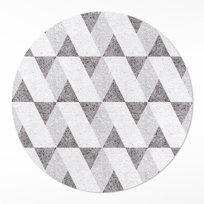 Kerek vinil szőnyeg Geometrikus kő csempe