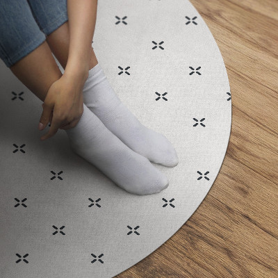 Kerek vinil szőnyeg Minimalista boho minta