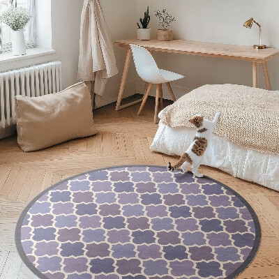 Kerek vinil szőnyeg Stílusos csempe elegáns mozaik