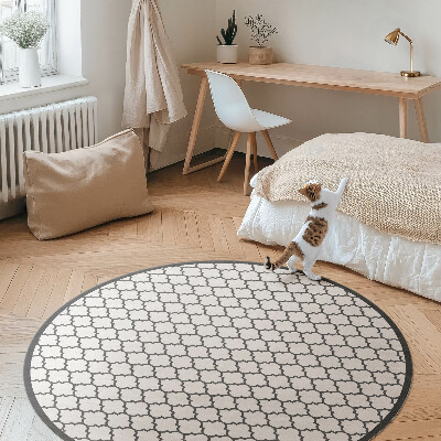 Kerek vinil szőnyeg Elegáns mozaik stílusos csempe