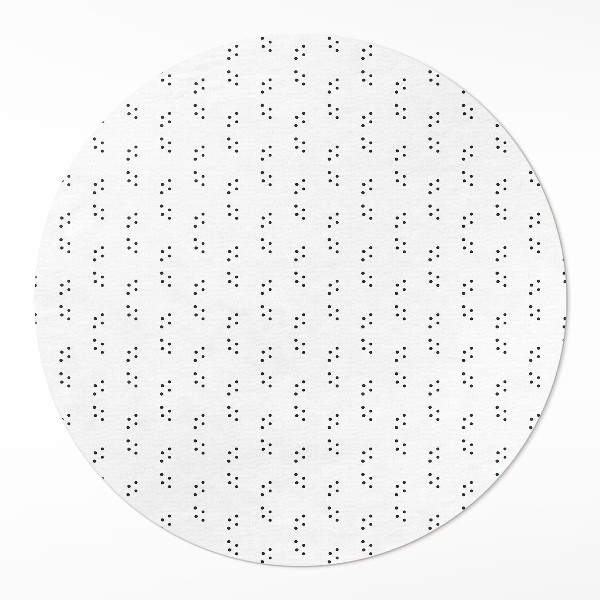 Kerek vinil szőnyeg Modern divat minimalista minta