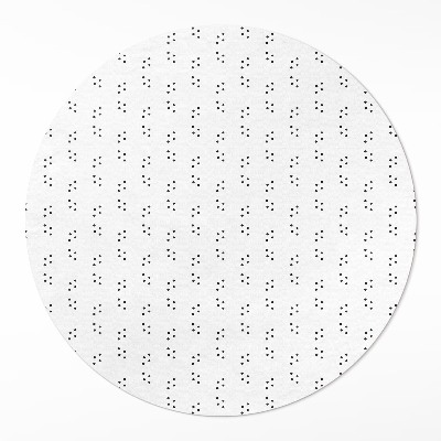 Kerek vinil szőnyeg Modern divat minimalista minta