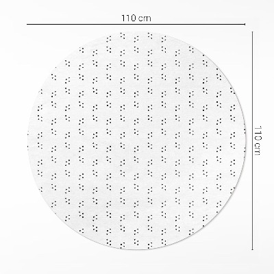 Kerek vinil szőnyeg Modern divat minimalista minta