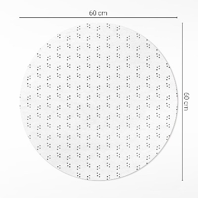 Kerek vinil szőnyeg Modern divat minimalista minta