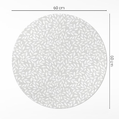 Kerek vinil szőnyeg Apró gallyak boho stílusban finom