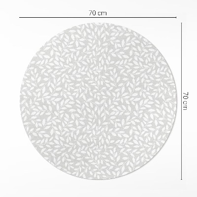 Kerek vinil szőnyeg Apró gallyak boho stílusban finom