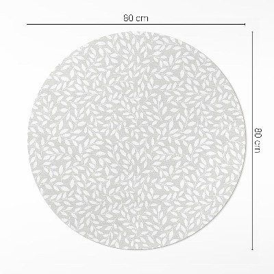 Kerek vinil szőnyeg Apró gallyak boho stílusban finom