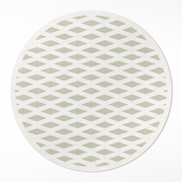 Kerek vinil szőnyeg Minimalista geometriai minta