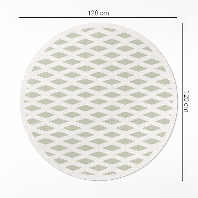 Kerek vinil szőnyeg Minimalista geometriai minta