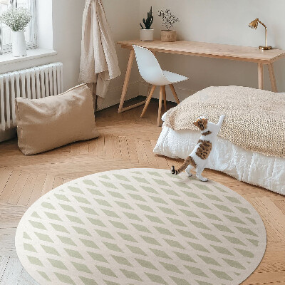 Kerek vinil szőnyeg Minimalista geometriai minta