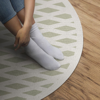 Kerek vinil szőnyeg Minimalista geometriai minta
