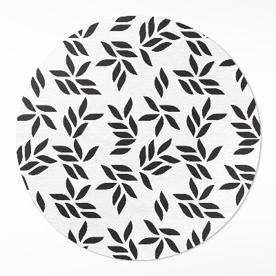Kerek vinil szőnyeg Minimalista sziromminta