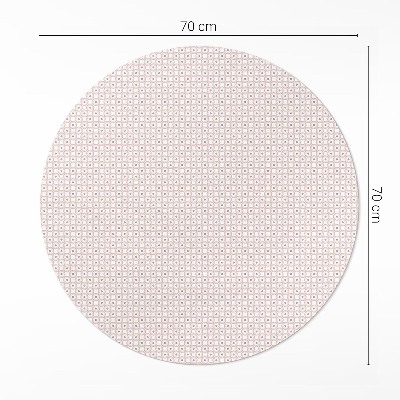 Kerek vinil szőnyeg Apró mozaik pasztell színekben