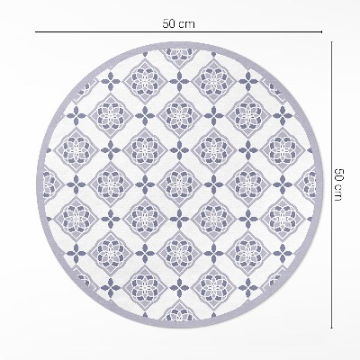 Kerek vinil szőnyeg Dekoratív csempe elegáns minta