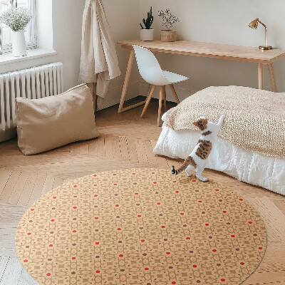 Kerek vinil szőnyeg Keleti design stílusú perzsa