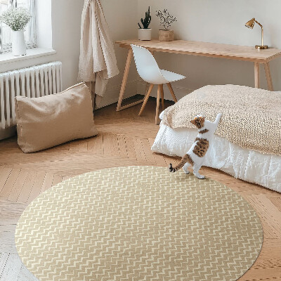 Kerek vinil szőnyeg Szabálytalan díszek design boho