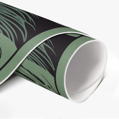 Kerek vinil szőnyeg Illusztráció trópusi monstera növények
