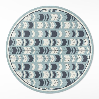 Kerek vinil szőnyeg Boho nyíl indiai minta