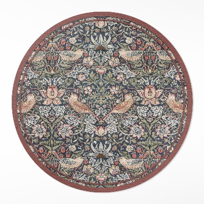 Kerek vinil szőnyeg Eper tolvaj William Morris