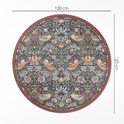 Kerek vinil szőnyeg Eper tolvaj William Morris