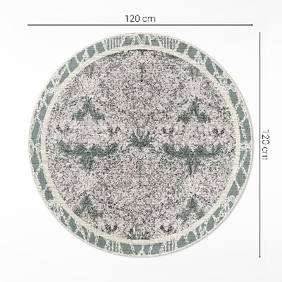 Kerek vinil szőnyeg lonc virág William Morris