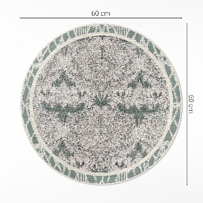 Kerek vinil szőnyeg lonc virág William Morris