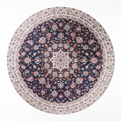 Kerek vinil szőnyeg Vintage dekoratív mandala minta régi stílusban