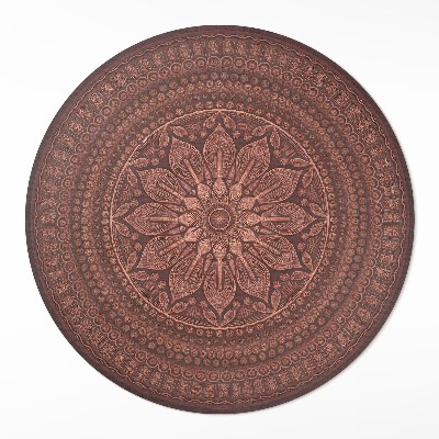 Kerek vinil szőnyeg Keleti mandala dekoratív minta boho