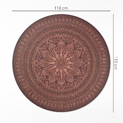 Kerek vinil szőnyeg Keleti mandala dekoratív minta boho