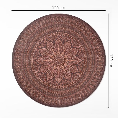Kerek vinil szőnyeg Keleti mandala dekoratív minta boho