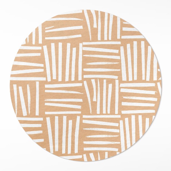 Kerek vinil szőnyeg Minimalista absztrakt boho minta
